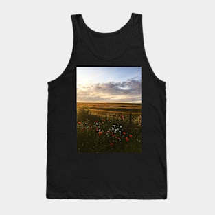 Countryside Sunset in Aberdeenshire, Scotland Tank Top